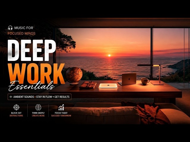 Deep Work Music For Intense Focus - Ambient Productivity Music To Improve Concentration Skills