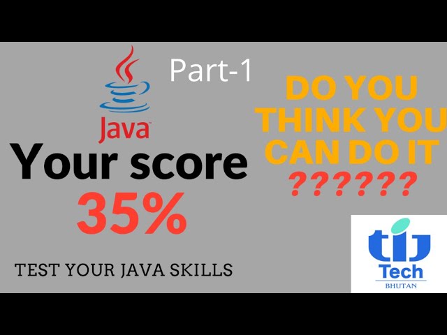 Test Your Java Skills