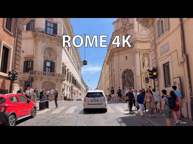 Driving Rome 4K - Open Air Museum City - Italy
