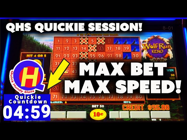 Return of the Quickies! Wolf Run KENO for the WIN! #qhsquickie