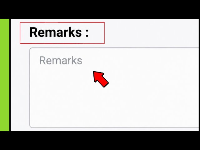 remarks ka matlab kya hota hai | remarks me kya dale | remarks meaning in hindi