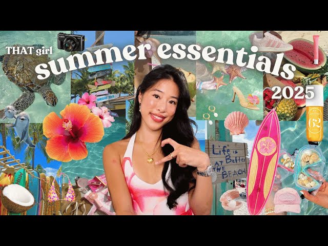 THAT GIRL SUMMER ESSENTIALS FOR 2025 🏝️ *your ultimate guide to being trendy & aesthetic* with links