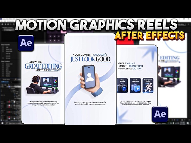 How to Create Motion Graphics Reels in After Effects | Beginner Tutorial