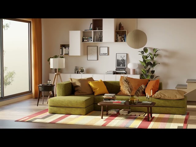 3D Living Room Design [Interior Animation Services]