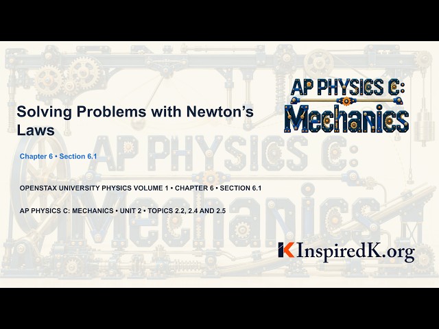 OpenStax University Physics Vol 1 | Ch6 Sec1 | Solving Problems with Newton's Laws, Problems Solving