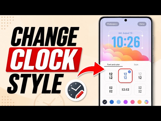 How to Change Lock Screen Clock Style on Samsung