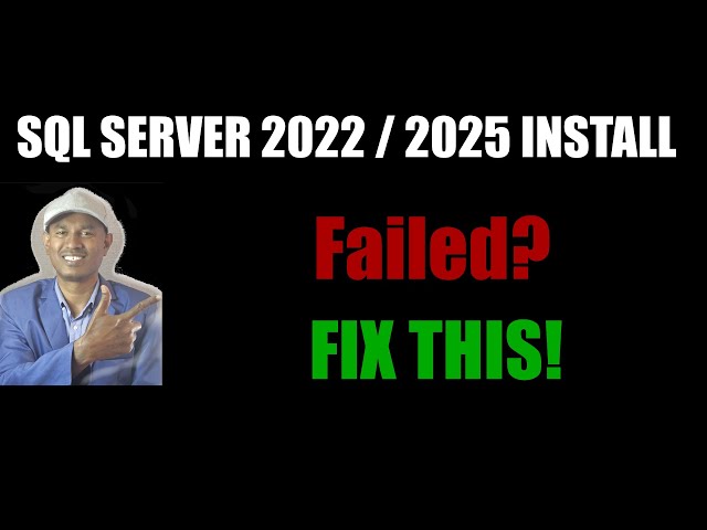 SQL Server 2022 / 2025 Installation Failed on Windows 11 | Fix NVMe 4KB Error