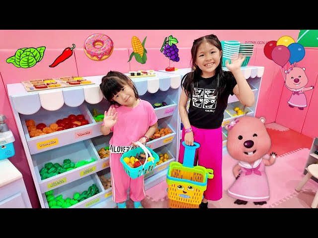 Play Supermarket Toys, Fruit Toys, Vegetable Toys at Loopy Pororo Park