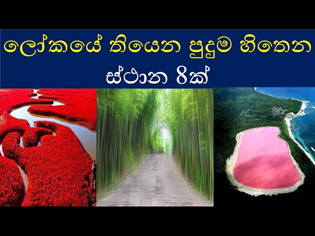 Beautiful place in the world|ලෝ්කයේ තියෙන පුදුම හිතෙන ස්ථාන 8ක්|#isudotcom