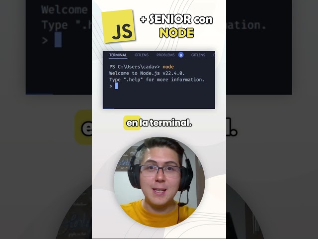 + Senior con NODE | Ejecuta JS rápidamente ⚡😳#senior #javascriptdesdecero