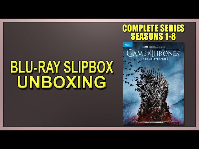Game of Thrones: The Complete Series Blu-ray Slipbox Unboxing
