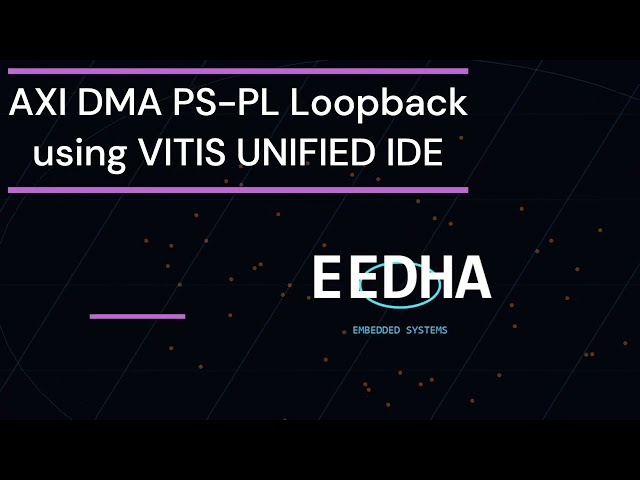 AXI DMA PS+PL Loopback on ZYNQ FPGA using VIVADO + VITIS UNIFIED IDE on DIGILENT ZYBO Z7