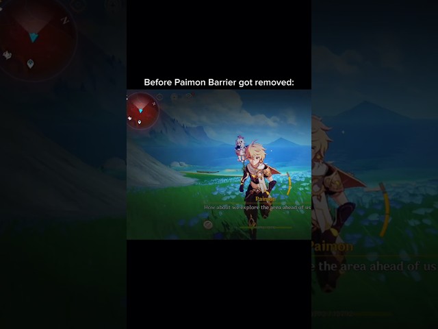 Paimon's Barrier is gone now? #genshinimpact #genshin #paimon