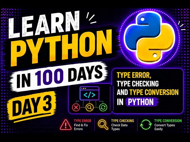 Type Error, Type Checking and Type Conversion in Python