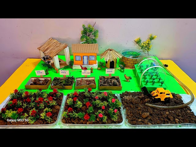 Organic Farming model | Farming model making | Agriculture project