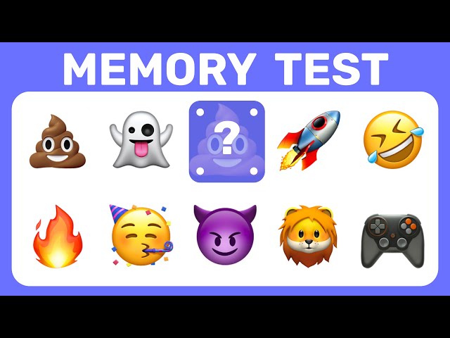 Photographic Memory Test | Spot the hidden Emoji Quiz