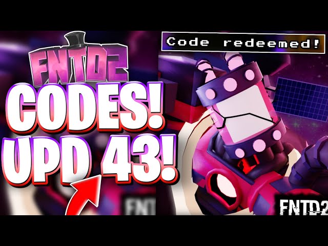 ☘️[UPD 43] NEWEST FIVE NIGHTS TD 2 CODES FOR UPDATE 43! CODES FOR FIVE NIGHTS TD 2 (FNTD 2) ROBLOX