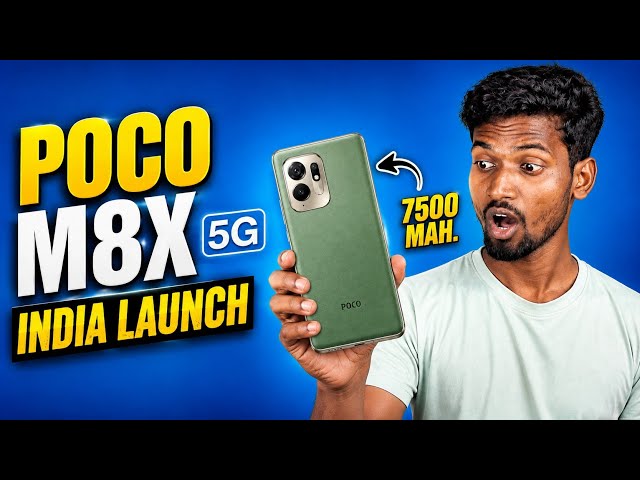 Poco M8X 5G India Launch! Full Specifications 💥 Price 17,999? Snapdragon 4 Gen 5 Performance New 
