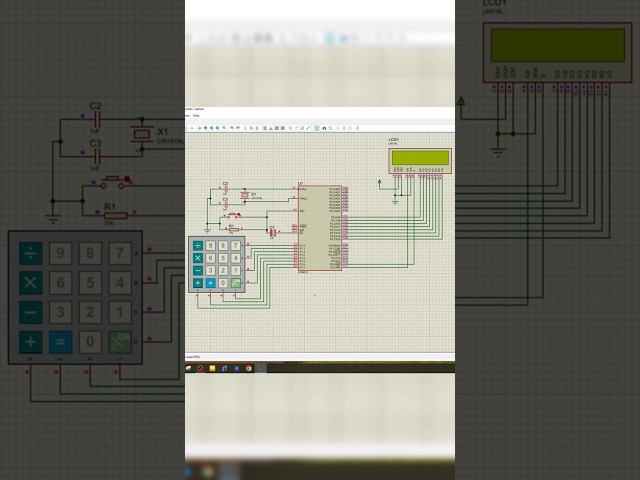 Design a Calculator Using 8051 Microcontroller in Proteus #arduino #tutorial #proteus #simulation