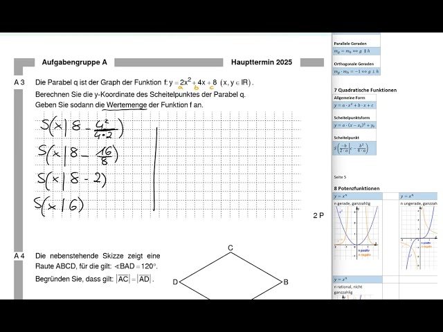 Abschlussprüfung MII - 2025 HT A3 - Realschule Bayern