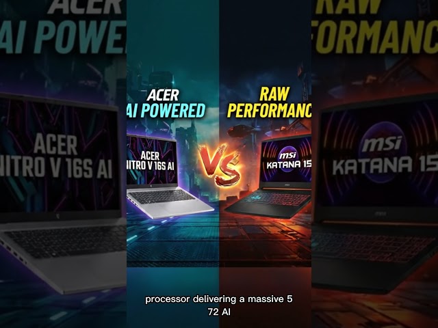 2026 Laptop Showdown Acer Nitro V 16S AI RTX 5060 vs MSI Katana 15 RTX 5070