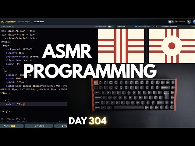 Keyboard ASMR CSS Battle 20th January