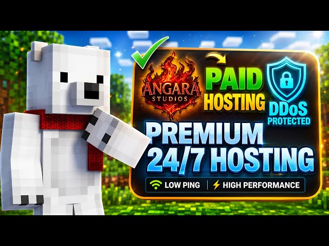 Best Paid Minecraft Hosting 🔥 | Angara Studios | 24/7 Online + DDoS Protected