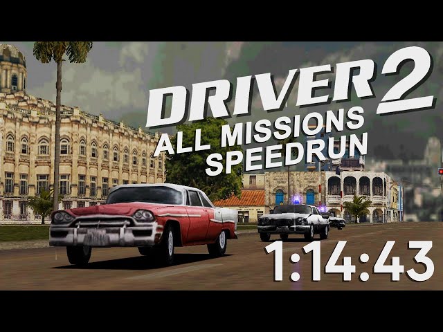 ReDriver 2 All Missions Speedrun in 1:14:43 (World Record)