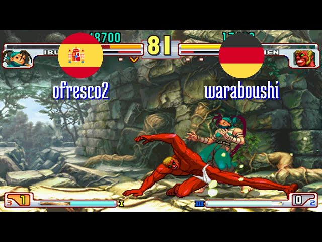 FT3 @sfiii3nr1: ofresco2 (ES) vs waraboushi (DE) [SF III 3rd Strike sfiii sf3 Fightcade] Aug 29