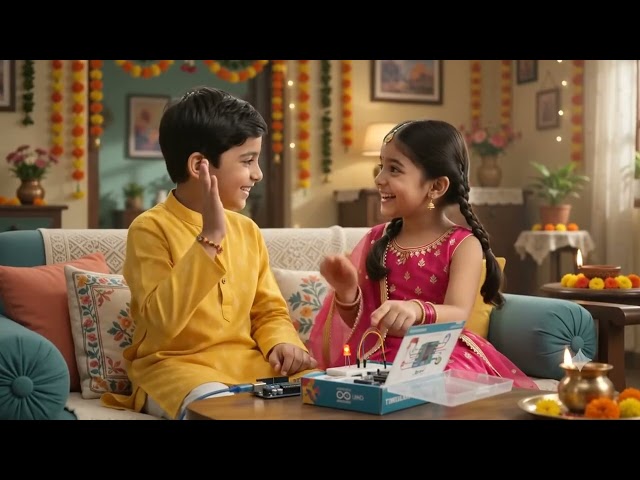 This Raksha Bandhan, Gift Creativity! 💝Make this Rakhi extra special with an Arduino Tinker Kit.