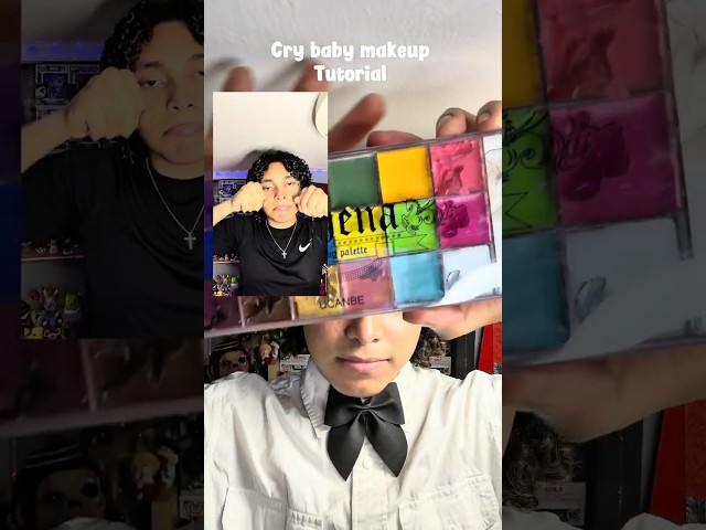 Cry baby makeup💧🎀#art  Tutorial #makeupart #makeupartist#makeuptrend #crybabymakeup
