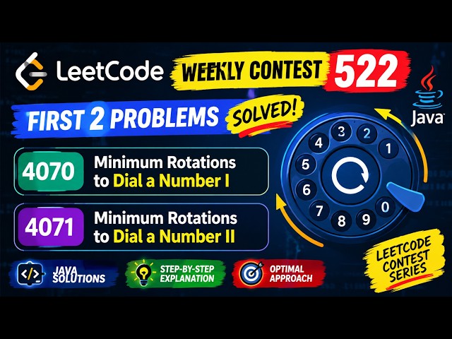 LeetCode Weekly Contest 522 | 4070 & 4071 Explained in Java | First 2 Problems