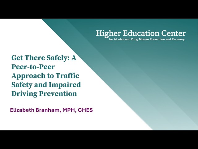 Get There Safely: A Peer-to-Peer Approach to Traffic Safety and Impaired Driving Prevention