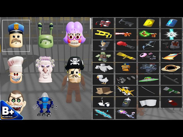 All Items vs All Morphs Unlocked BARRY'S PRISON RUN OBBY HARD MODE -  Roblox Update Full Gameplay