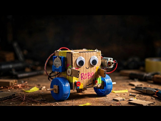 How To Make a Mini Robot at Home – 2 Easy DIY Robot Builds (Cardboard!)