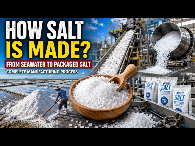 How Salt Is Made | Complete Salt Manufacturing Process in Factory