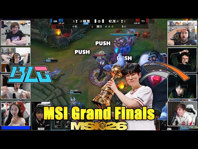 Streamers React to HLE Winning MSI 2026! | HLE vs BLG Highlights | MSI 2026 Grand Finals