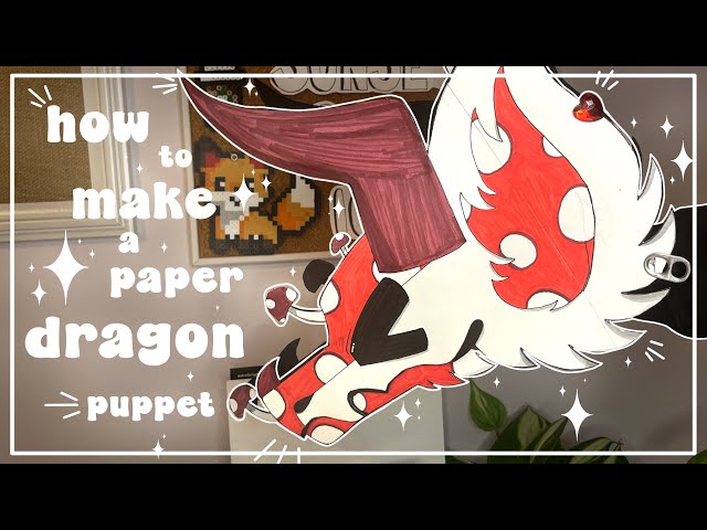 How To Make A Paper Dragon Puppet || Full Tutorial || 35k Special