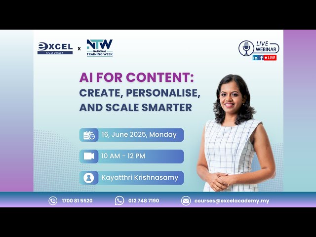 AI For Content: Create, Personalise, and Scale Smarter | NTW2025 | Learning Hour Ep 118