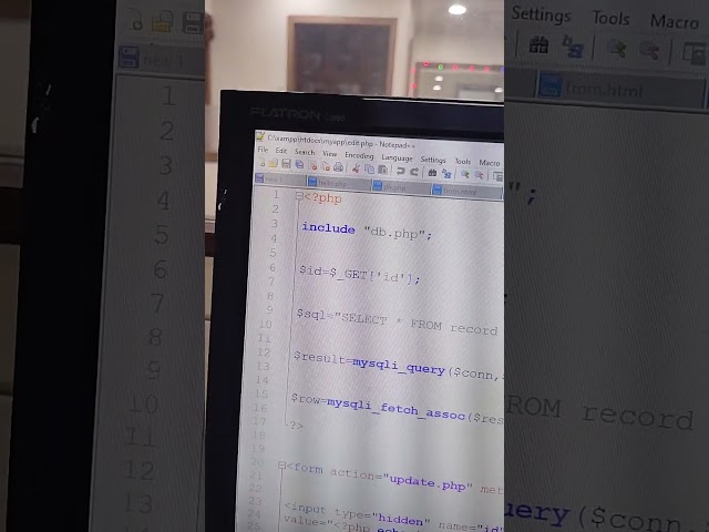Php crud Tutorial with Mysql database in xampp