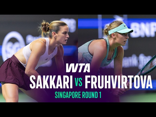 Maria Sakkari vs. Linda Fruhvirtova | 2026 Singapore Round 1 | WTA Match Highlights
