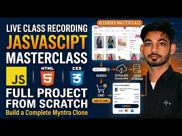 Build a Myntra Clone with JavaScript from Scratch | Live Class