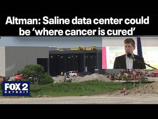 Open AI's Sam Altman praises hyper-scale Saline data center construction site