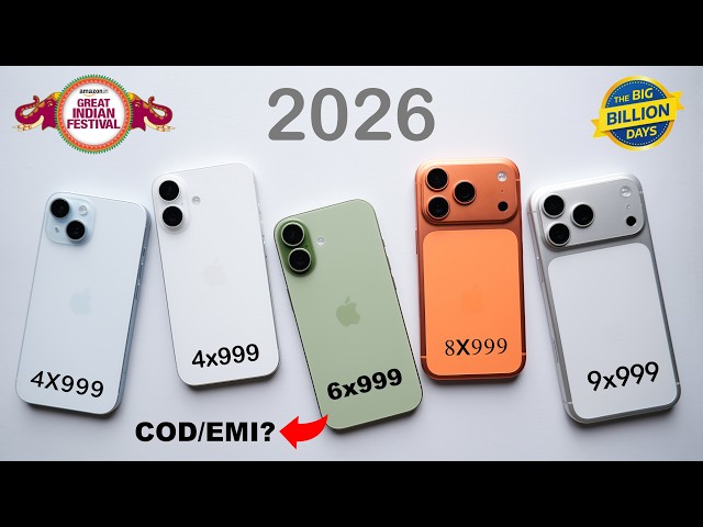 All iPhones Pricing in Flipkart Big Billion Days Sale 2026 🔥 - Things You Should Know!