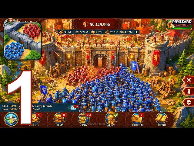 Total Battle: Strategy Games - Gameplay Walkthrough Part 1 - Tutorial (iOS, Android)