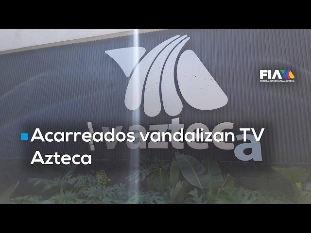 SME bloquea Periférico y vandaliza TV Azteca por exhibir fondo de pensiones millonario