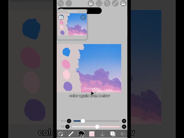 Easy Cloud Drawing Tutorial #ibispaintx #painting #art #drawing #digitalart #tutorial