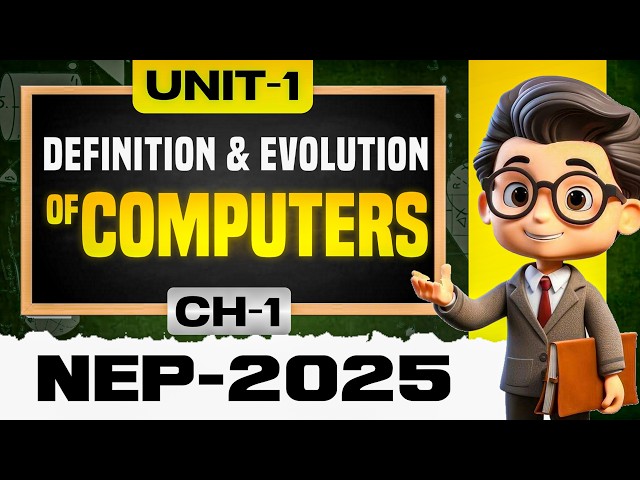 Definition and Evolution of Computers | B.Sc Computer Science 1st Year | NEP 2025–26 Unit 1 Lecture