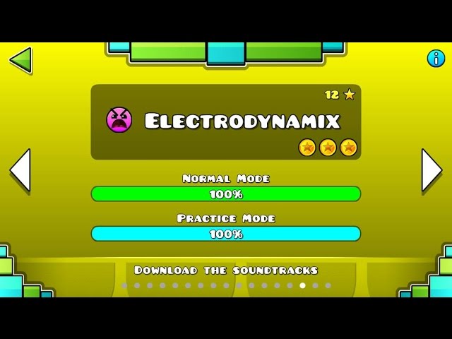 Geometry Dash - Level 15: Electrodynamix (All Coins)