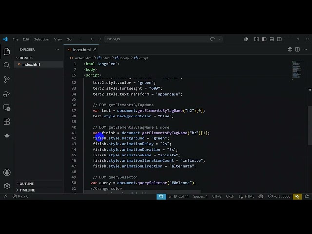រៀន​Javascripts (DOM) ដំបូង-ដល់ចប់ ។ Part4 document.querySelector()